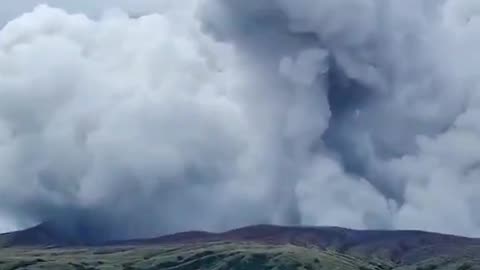 People fleeing their homes after Taal Volcano erupted in the Philippines on Sunday.