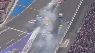 17-car pileup at Daytona.