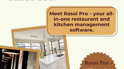 Rasoi Pro – Smart Restaurant POS & Management Software