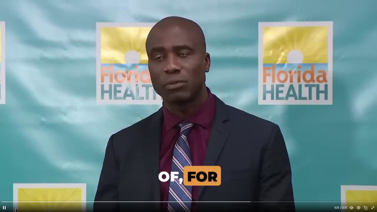 Warning - Florida says it - mRNA COVID-19 vaccines not for any human beings!