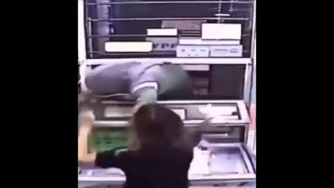 White Girl Pummels Orc Who Tries To Invade Drive Thru Window