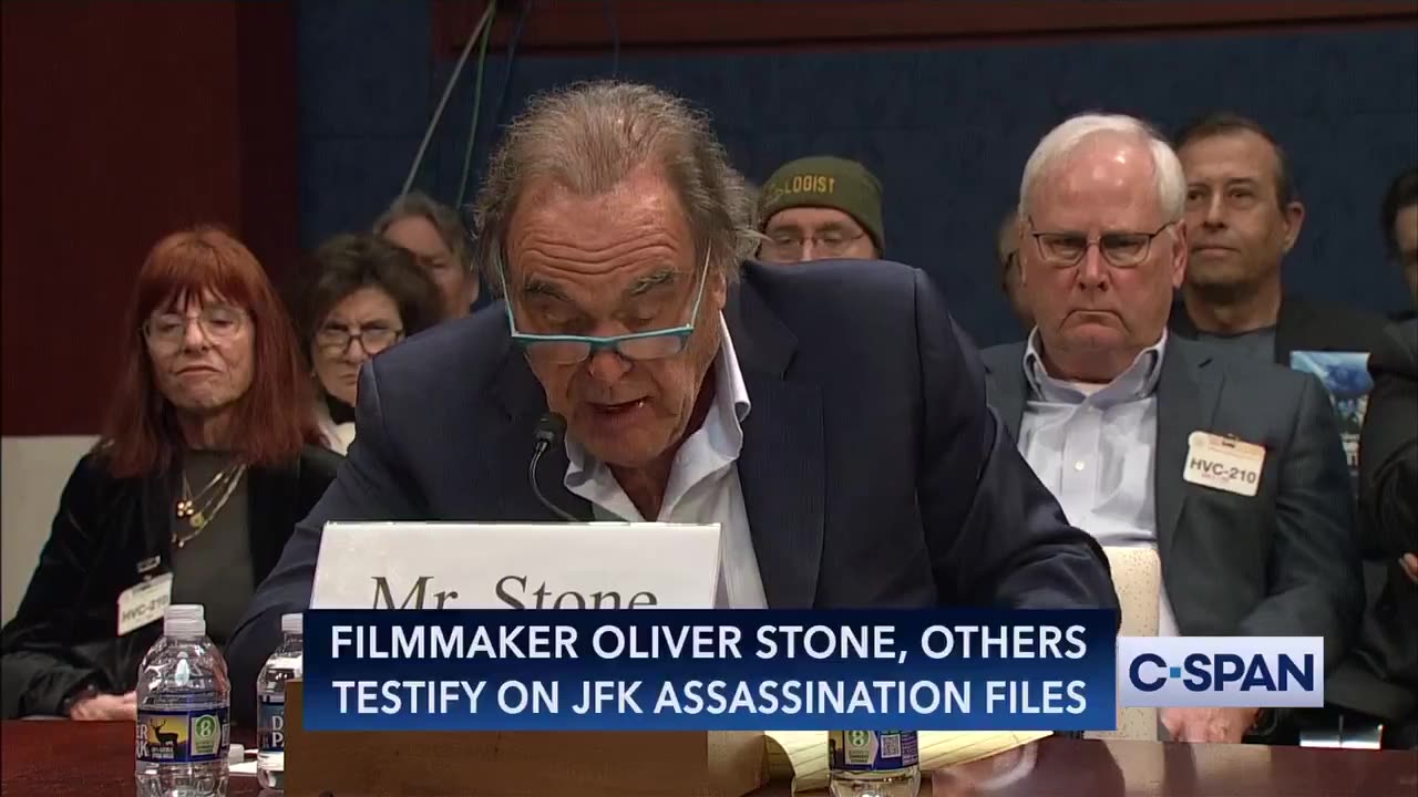 Film Maker Oliver Stone testifies in front of Congress on JFK Assassination files