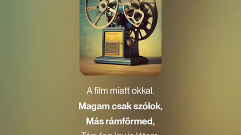 A mozigépésznek (megzenésített vers)