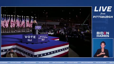 Joe Biden & Lady Gaga + Kamala Harris & John Legend Election Night 2020 Rally in Pennsylvania