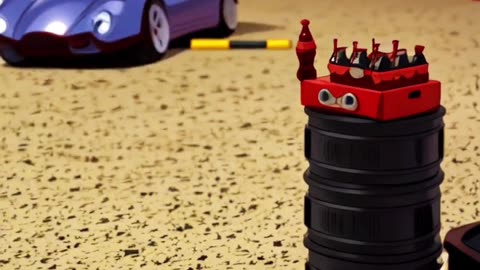 RC Car Drifting Challenge | Hit the Coke Bottle #drift #slowed #slowmotion