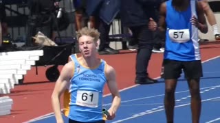 What would you do? An athlete gets shoved out of the way during the final leg of a relay race 😬