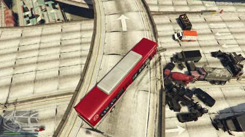 GTA 5 GLITCH – NPCS DRIVE OFF OVERPASS & EXPLODE! CAR GO BOOM CRASH TEST CAR GUN MODE