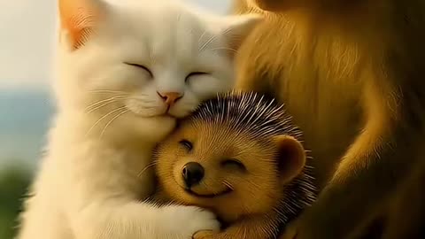 "Kitten's Brave F"Tiny Heroes: Kitten & Mouse vs Wild Wolf – Unbelievable Rescue!"