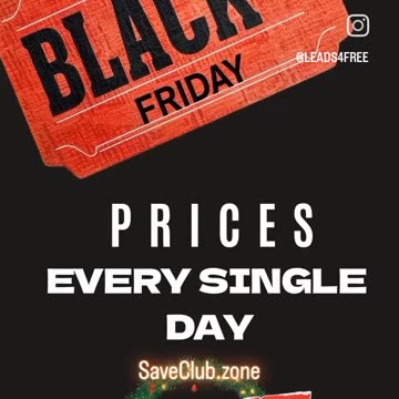 Black Friday every. single. day.