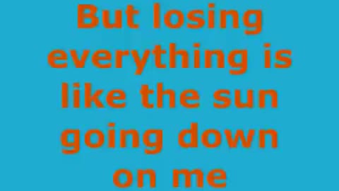 Elton John - Don't let the sun go down on me (lyrics)