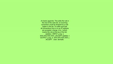 Allow traffic tofrom specific IP with iptables