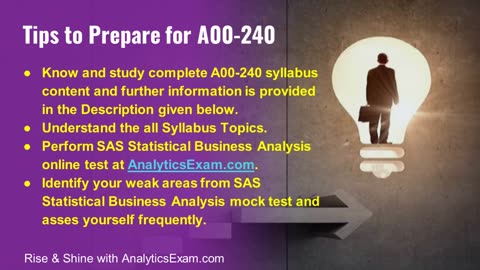 SAS A00-240 Exam Tips: Study Plan, Practice Questions & Key Areas