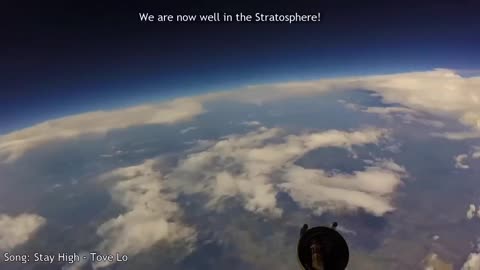 He sent his camera into space by balloon and the result was unexpected