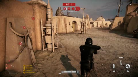 Battle71 Storm Troppers vs Rebels in Desert Star Wars Battlefront 2