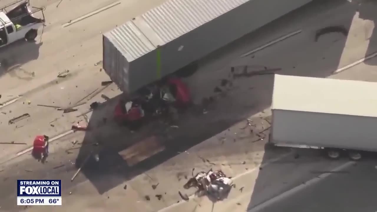 Video shows deadly 10 Freeway crash in Ontario