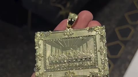 10K Yellow Gold Last Supper Pendant