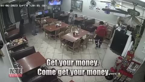 1 Nigger Shot Dead While Robbing Restaurant