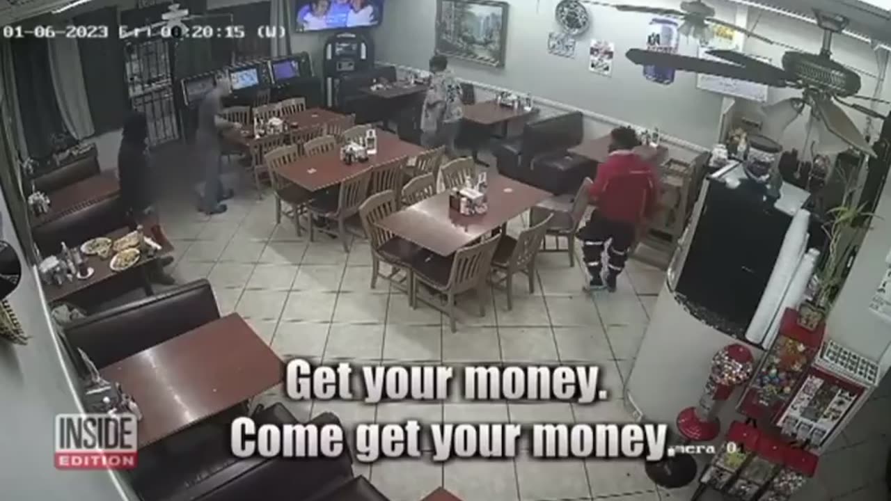 1 Nigger Shot Dead While Robbing Restaurant