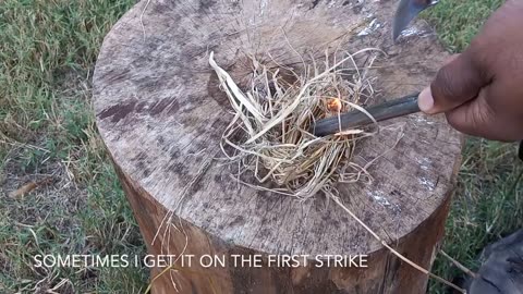 Starting A Fire With A Ferro Rod