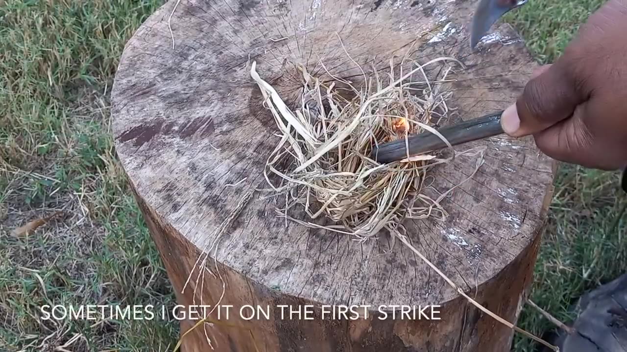 Starting A Fire With A Ferro Rod