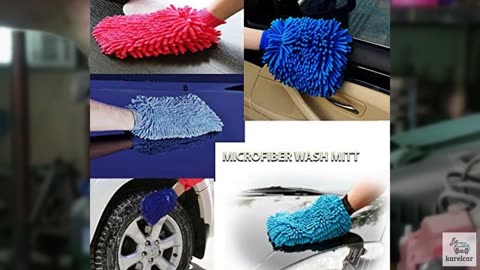 BesMelody House Cleaning and Car Wash Mitts, Home Dusting Microfiber Gloves, Was