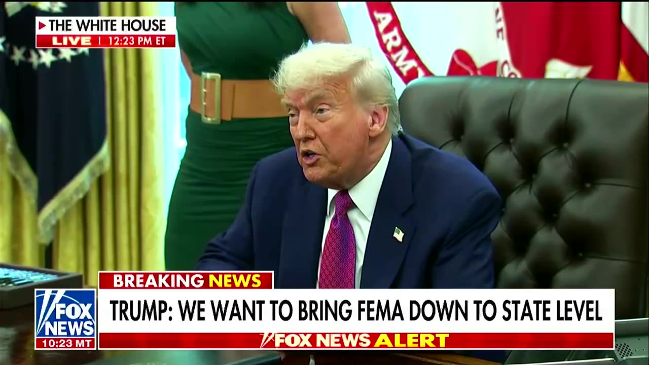 Trump announces plan to 'wean off of FEMA'