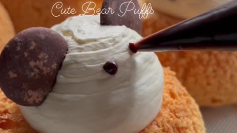 Homemade Cute Bear Puffs