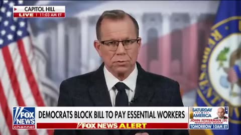 Senator wonders 'now what happens_' as government fails vote to pay federal workers