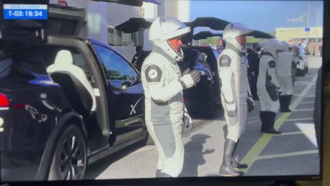 NASA’s SpaceX Crew-11 leave heading to launch pad