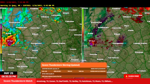 🌪 Tornado Warning – Gillespie & Llano County TX | Radar Rotation Near Hilda | May 26, 2025