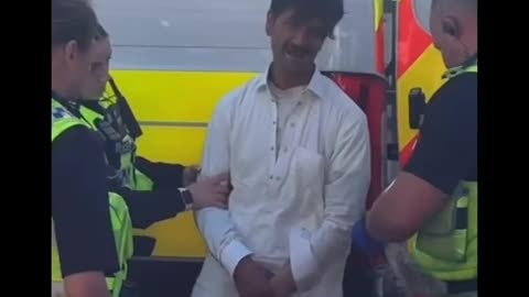 UK: Coudenhove Kalergi importee extracts his erection to chase a woman around town..