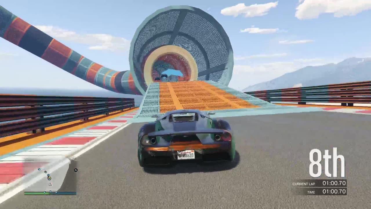 GTA 5 Stunt Race Part 5 (Massive Crash at The Start Line)