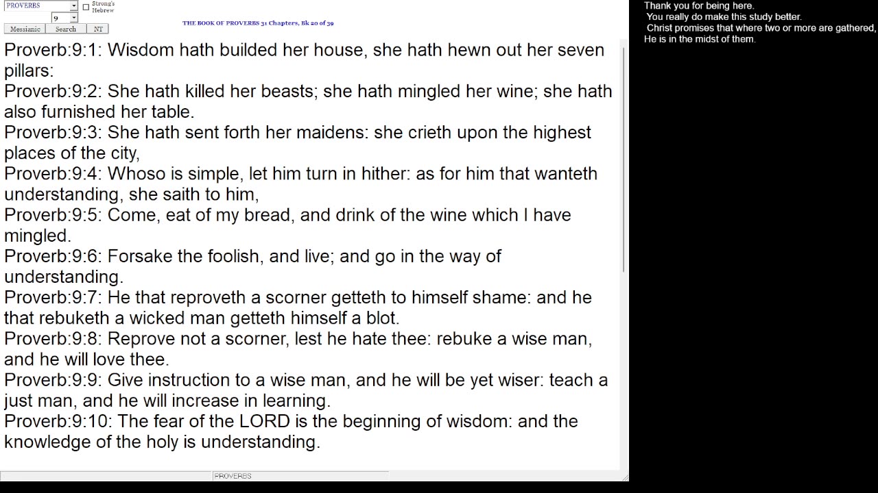 Proverbs 9