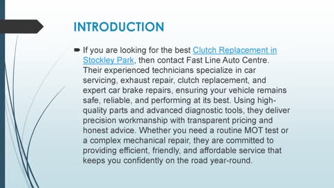 Best Clutch Replacement in Stockley Park