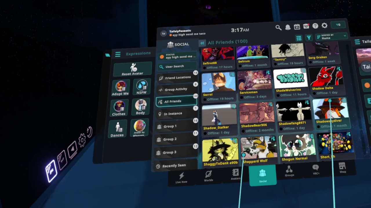 VRCHAT-vlog[1]cleaning friends list