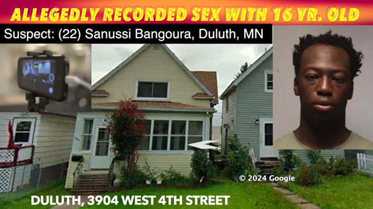 Black Suspect Arrested For Recording Sex With a Female Juvenile