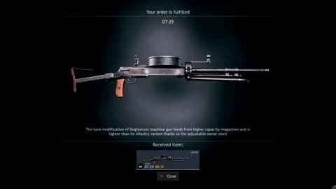 Enlisted: DP- 29 is a light machine gun firing the 7.62×54mmR cartridge