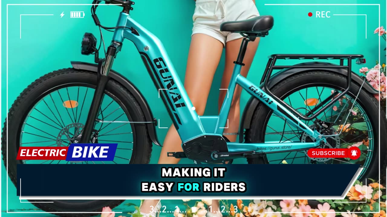 GUNAI-V Electric Bike 1000W Motor 48V 21AH Battery 26x4.0Inch Fat Tire Electric Bike