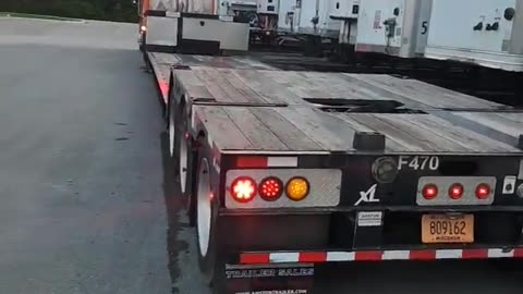 WE GOT IT!!! THE RGN TRAILER!! #ourtruckinglife #truckdriver #reallifetruckers