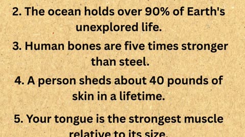 Disturbing Facts That Are True.