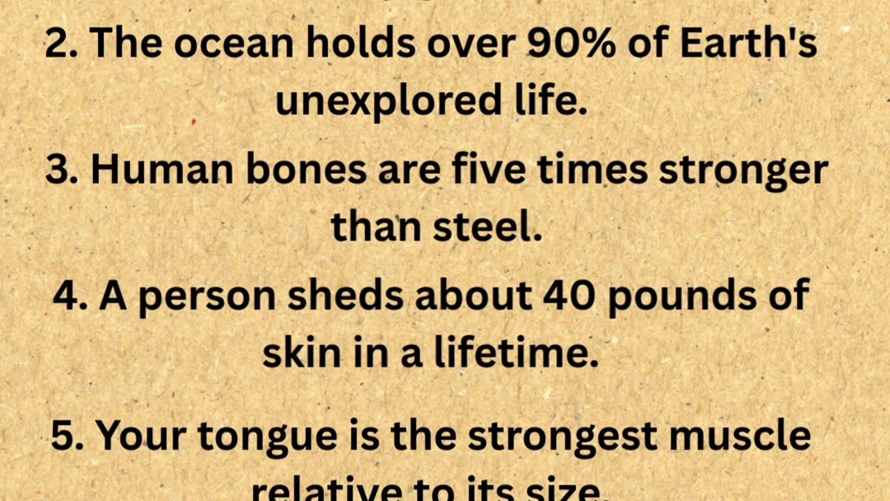 Disturbing Facts That Are True.