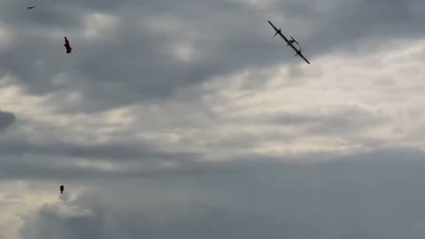 Flying AK-203 assault rifle