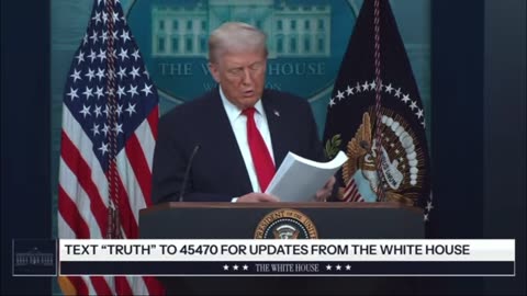 Trump shows inches thick stack of papers highlighting accomplishments