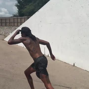 Wiz Khalifa Doing the Boat Kid Aura Farming Trend with His Skates