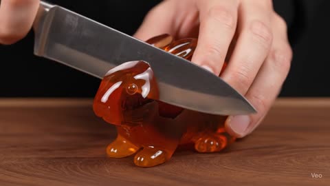 ASMR Satisfying Glass Rabbit 🐇 Cutting 🥀