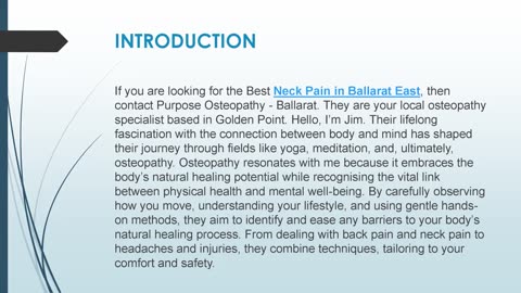 Best Neck Pain in Ballarat East