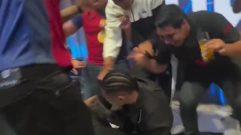 Raphinha Shows Off New Dance Move while at a Party.