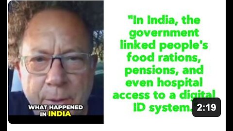 "In India, the government linked people's food rations, pensions, and even hospital access to a digital ID system."