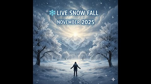 Live Snow Fall November 2025 ❄️ | Magical Winter Scenes”