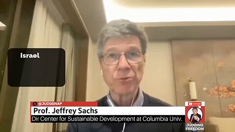 American economist and political commentator Professor Jeffrey Sachs: